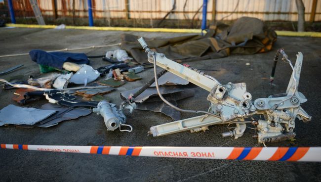 Найденные фрагменты самолета Ту-154, потерпевшего крушение над Черным морем у берегов Сочи