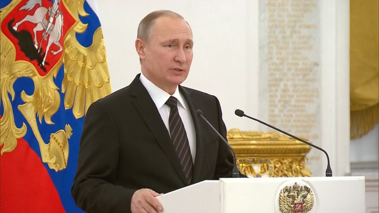 Мы работали успешно – Путин выступил на приеме в Кремле в честь Нового года