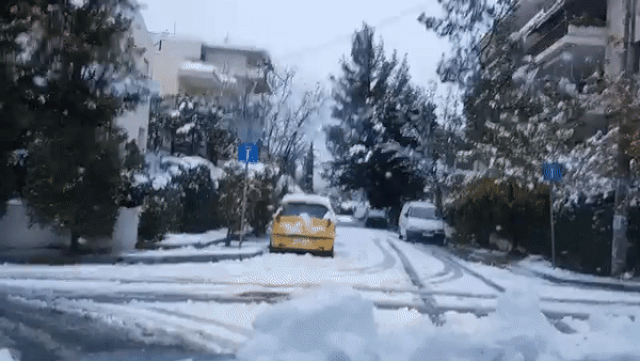 Снег в Афинах Снег в Афинах