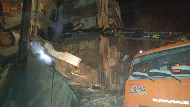Обрушение жилого дома в Казахстане Обрушение жилого дома в Казахстане