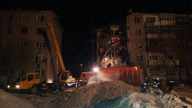 Обрушение жилого дома в Казахстане Обрушение жилого дома в Казахстане