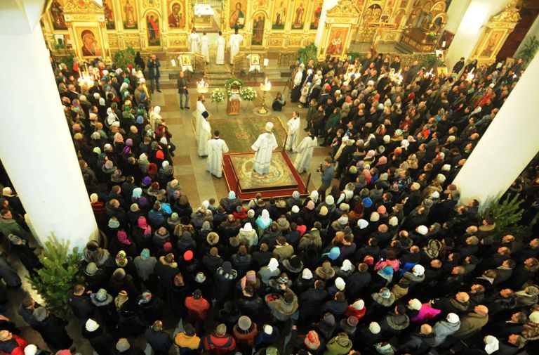 Рождественская служба в Кафедральном соборе во имя Казанской иконы Божией Матери в Чите Рождественская служба в Кафедральном соборе во имя Казанской иконы Божией Матери в Чите