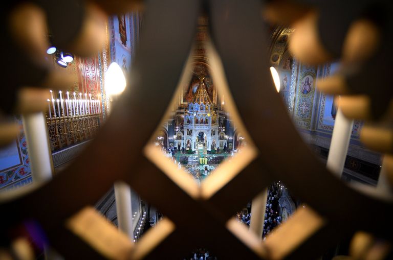 Рождественское богослужение в храме Христа Спасителя Рождественское богослужение в храме Христа Спасителя
