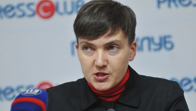 Пресс-конференция Надежды Савченко. Архивное фото Пресс-конференция Надежды Савченко. Архивное фото