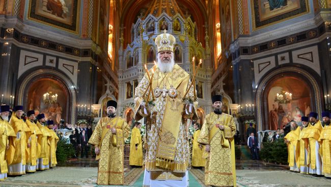 Рождественское богослужение в храме Христа Спасителя Рождественское богослужение в храме Христа Спасителя