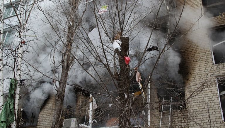 На месте взрыва бытового газа в многоэтажном доме в Ленинском районе Саратова На месте взрыва бытового газа в многоэтажном доме в Ленинском районе Саратова