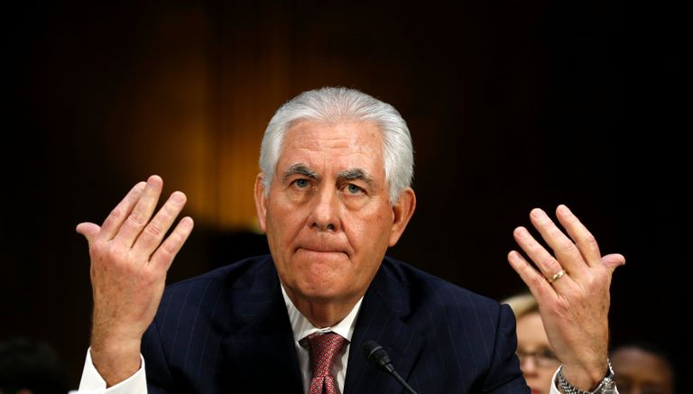 Кандидат на пост госсекретаря США Рекс Тиллерсон на сенатских слушаниях
