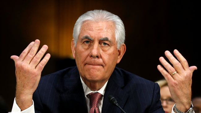 Кандидат на пост госсекретаря США Рекс Тиллерсон на сенатских слушаниях Кандидат на пост госсекретаря США Рекс Тиллерсон на сенатских слушаниях