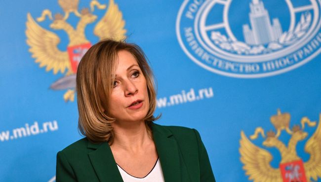 Официальный представитель министерства иностранных дел РФ Мария Захарова во время брифинга. 12 января 2017