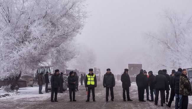 На месте крушения турецкого грузового самолета Boeing 747 под Бишкеком