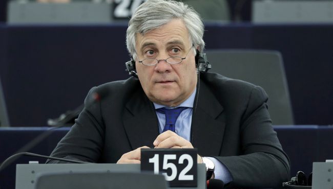 Кандидат в президенты Европарламента Антонио Таяни в Страсбурге, Франция, 16 января 2017 Кандидат в президенты Европарламента Антонио Таяни в Страсбурге, Франция, 16 января 2017