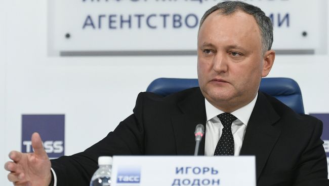 Президент Молдовы Игорь Додон во время пресс-конференции в Москве. 17 января 2017 Президент Молдовы Игорь Додон во время пресс-конференции в Москве. 17 января 2017