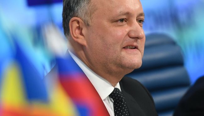 Президент Молдовы Игорь Додон во время пресс-конференции в Москве. Архивное фото Президент Молдовы Игорь Додон во время пресс-конференции в Москве. Архивное фото