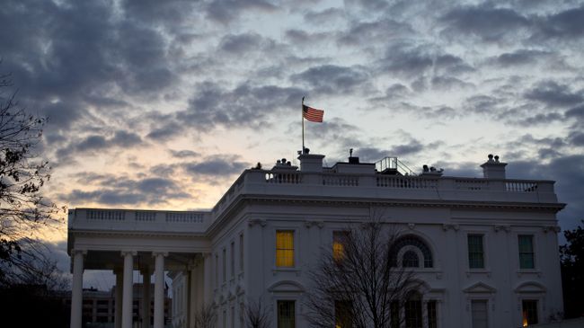 Здание Белого дома в Вашингтоне, США. Архивное фото Здание Белого дома в Вашингтоне, США. Архивное фото