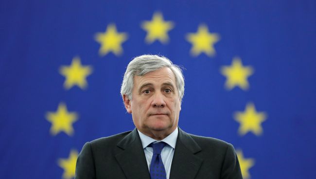 Избранный председатель Европарламента итальянец Антонио Таяни. 17 января 2017 года Избранный председатель Европарламента итальянец Антонио Таяни. 17 января 2017 года