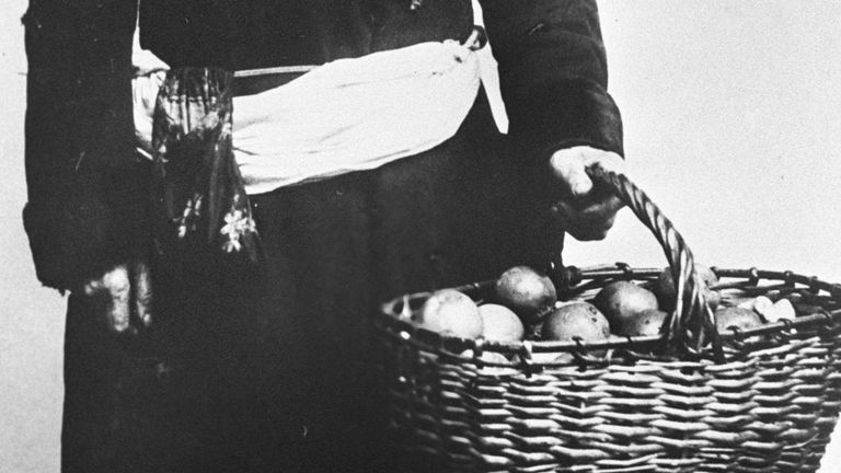 Московская торговка яблоками. Москва, 1913 год Московская торговка яблоками. Москва, 1913 год