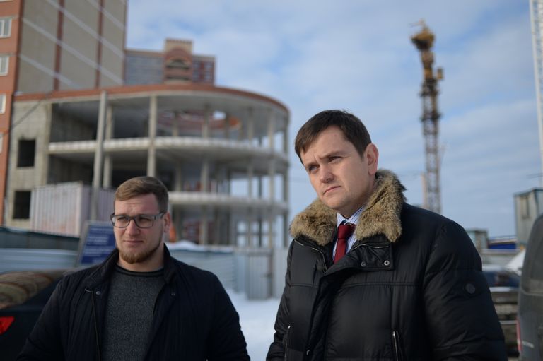 На площадке будущей школы На площадке будущей школы