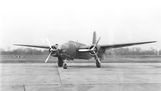 Бомбардировщик семейства Douglas A-20 Havoc/DB-7 Boston. Архивное фото Бомбардировщик семейства Douglas A-20 Havoc/DB-7 Boston. Архивное фото