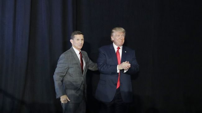 Дональд Трамп и Майкл Флинн во время предвыборной кампании. 2016 год