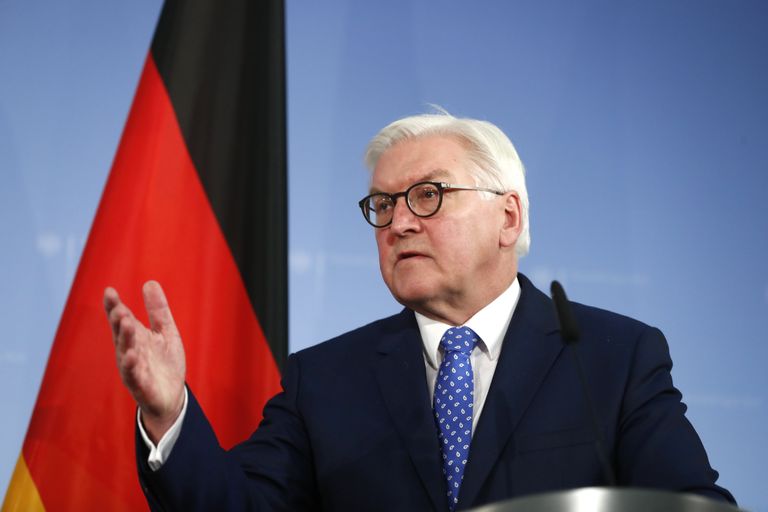 Министр иностранных дел Германии Франк-Вальтер Штайнмайер в Берлине Министр иностранных дел Германии Франк-Вальтер Штайнмайер в Берлине