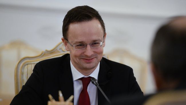 Министр внешнеэкономических связей и иностранных дел Венгрии Петер Сиярто. Архивное фото