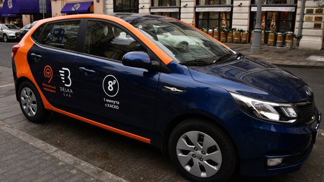 Автомобиль сервиса московского каршеринга Belka Car