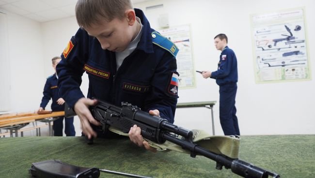 Кадеты Краснодарского президентского кадетского училища. Архивное фото