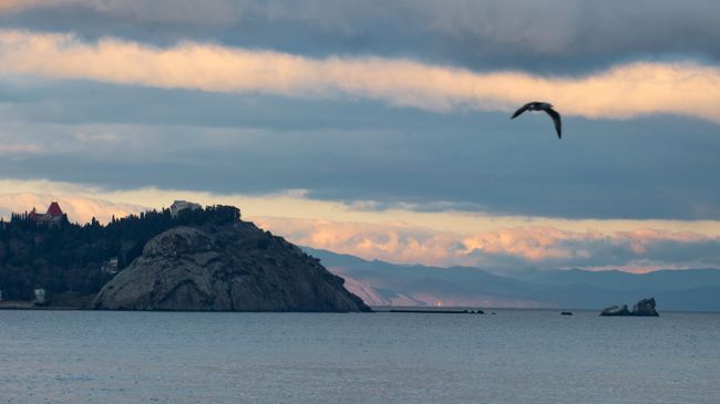 Черное море на закате
