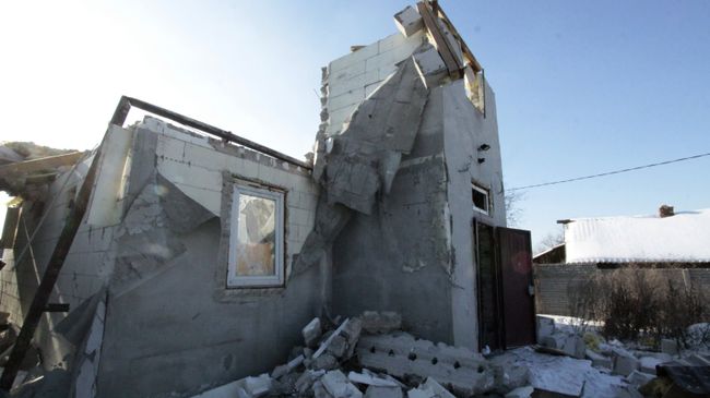 Последствия обстрелов в Донецкой области