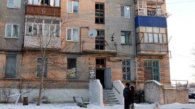 Последствия обстрелов в Донецкой области