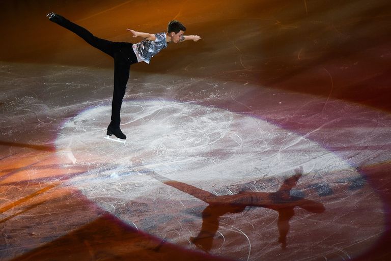 Максим Ковтун (Россия) во время показательных выступлений на чемпионате Европы по фигурному катанию в Остраве Максим Ковтун (Россия) во время показательных выступлений на чемпионате Европы по фигурному катанию в Остраве