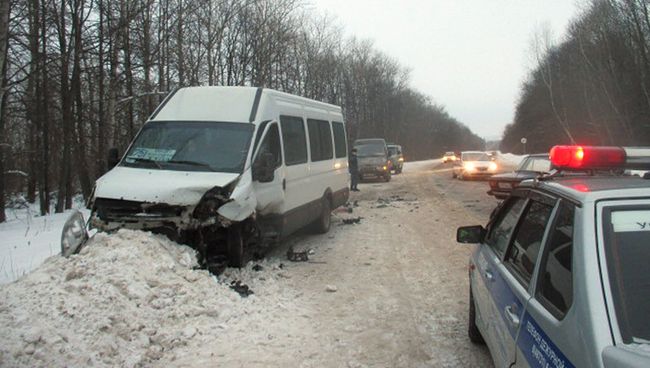 На месте ДТП в Узловском районе Тульской области На месте ДТП в Узловском районе Тульской области