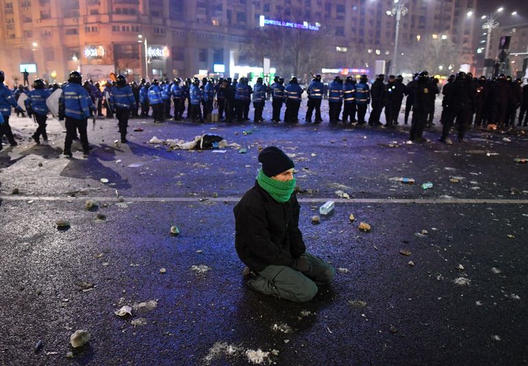 Акции протеста в Румынии, 1 февраля 2017