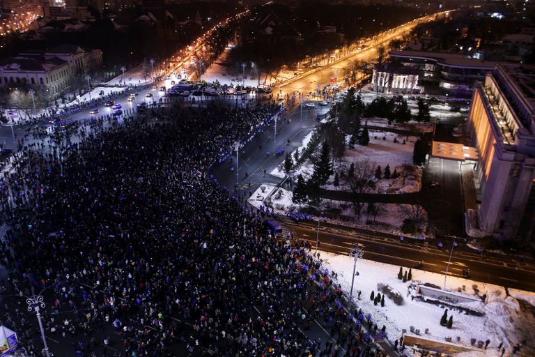 Акции протеста в Румынии
