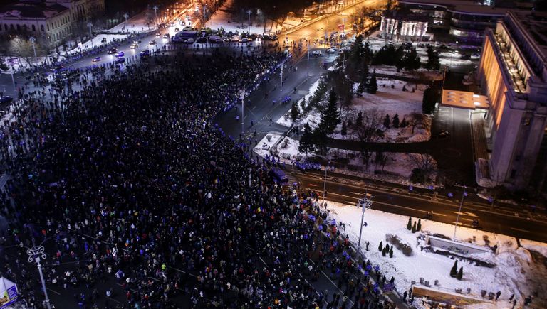 Акции протеста в Румынии Акции протеста в Румынии
