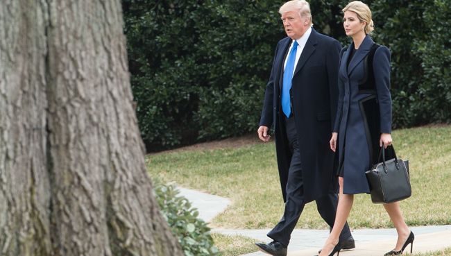 Президент США Дональд Трамп с дочерью. Архивное фото