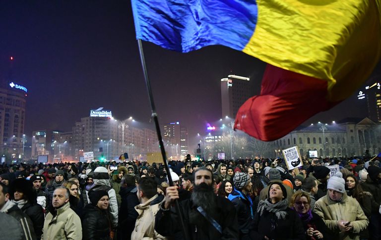 Акции протеста в Румынии