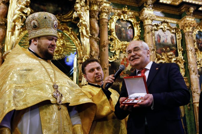 Церемония передачи РПЦ Сампсониевского собора в Санкт-Петербурге