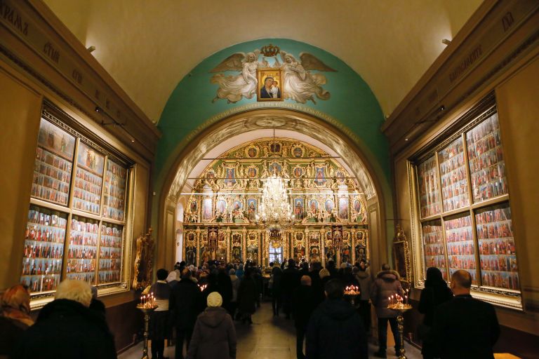 Церемония передачи РПЦ Сампсониевского собора в Санкт-Петербурге