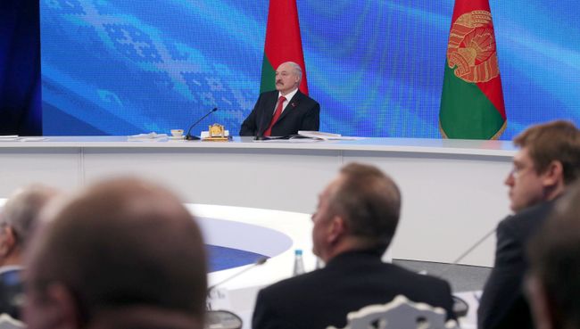 Пресс-конференция президента Белоруссии Александра Лукашенко в Минске Пресс-конференция президента Белоруссии Александра Лукашенко в Минске