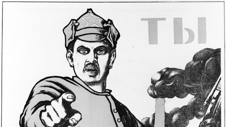 Плакат времен гражданской войны Моора Ты записался добровольцем? Плакат времен гражданской войны Моора Ты записался добровольцем?
