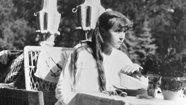 Дочь императора Николая II Анастасия в Царском Селе. Съемка императрицы Александры Федоровны Дочь императора Николая II Анастасия в Царском Селе. Съемка императрицы Александры Федоровны