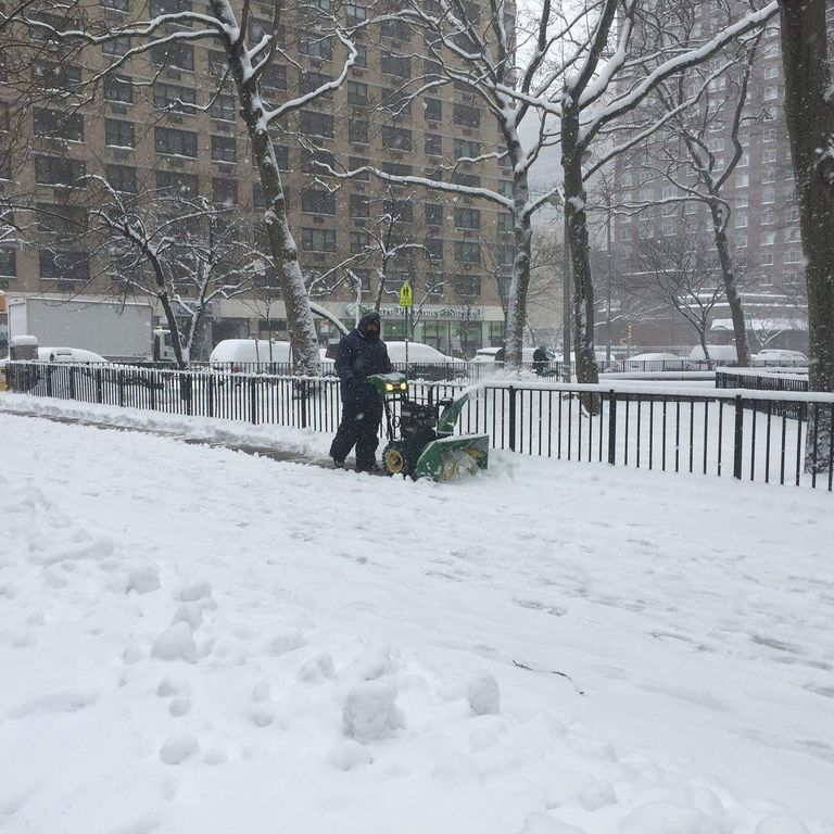 Снегопад на востоке США