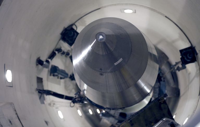 Американская межконтинентальная баллистическая ракета Минитмен-3 на базе ВВС Майнот, Северная Дакота