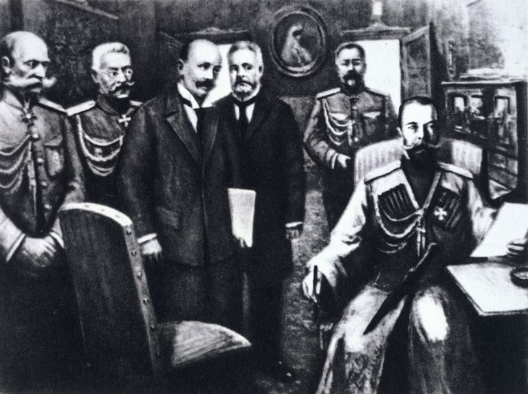 Отречение императора России Николая II в ночь на 3 марта 1917