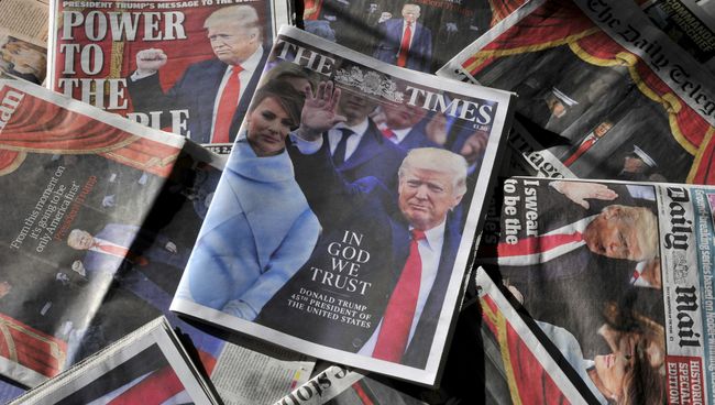 Ежедневные газеты, выпущенные после инаугурации Дональда Трампа. Архивное фото