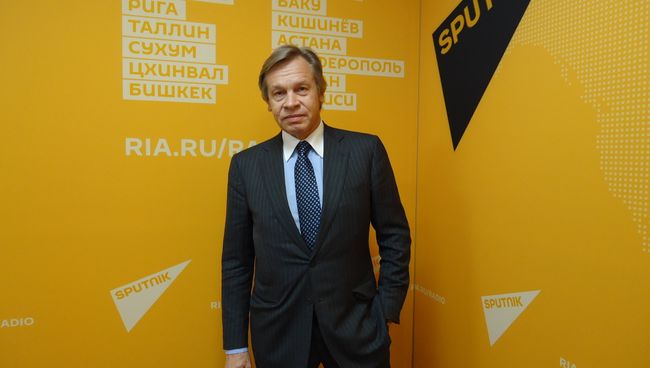 Сенатор Алексей Пушков. Архивное фото