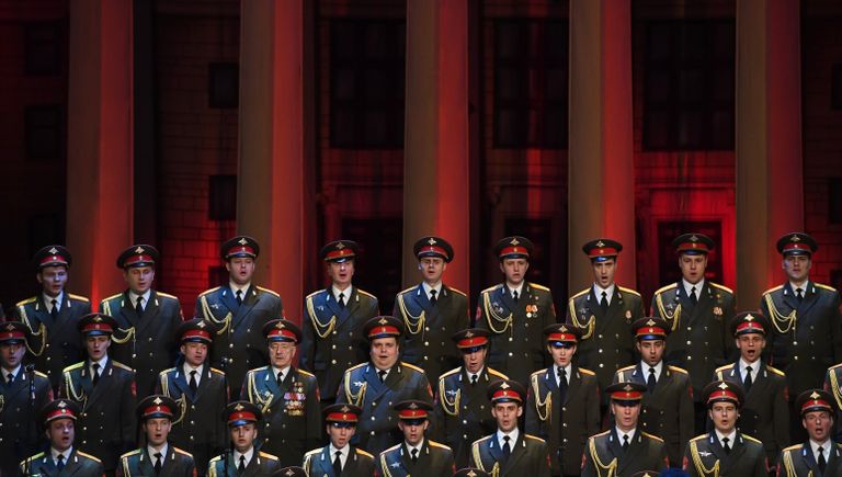 Выступление нового состава ансамбля песни и пляски Российской армии имени А. В. Александрова в Центральном академическом театре Российской армии в Москве Выступление нового состава ансамбля песни и пляски Российской армии имени А. В. Александрова в Центральном академическом театре Российской армии в Москве