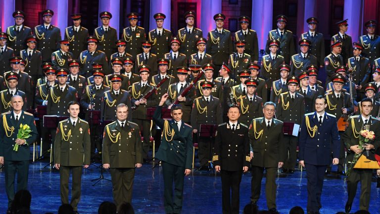 Выступление нового состава ансамбля песни и пляски Российской армии имени А. В. Александрова в Центральном академическом театре Российской армии в Москве Выступление нового состава ансамбля песни и пляски Российской армии имени А. В. Александрова в Центральном академическом театре Российской армии в Москве