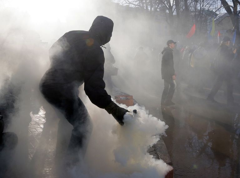 Митинг в центре Киева в поддержку торговой блокады Донбасса Митинг в центре Киева в поддержку торговой блокады Донбасса